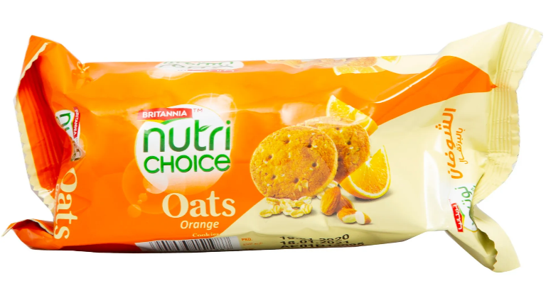 Brit Nutri Choice Oats Orange Cookies 75gm