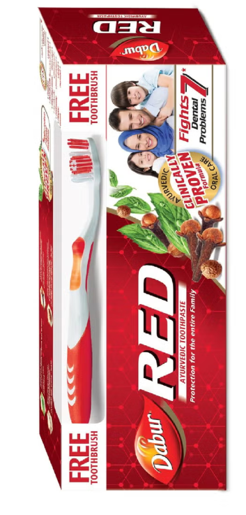 Dabur Paste Red With Brush 200gm