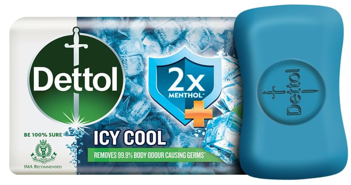 Dettol Bath Soap Cool Blue 165gm