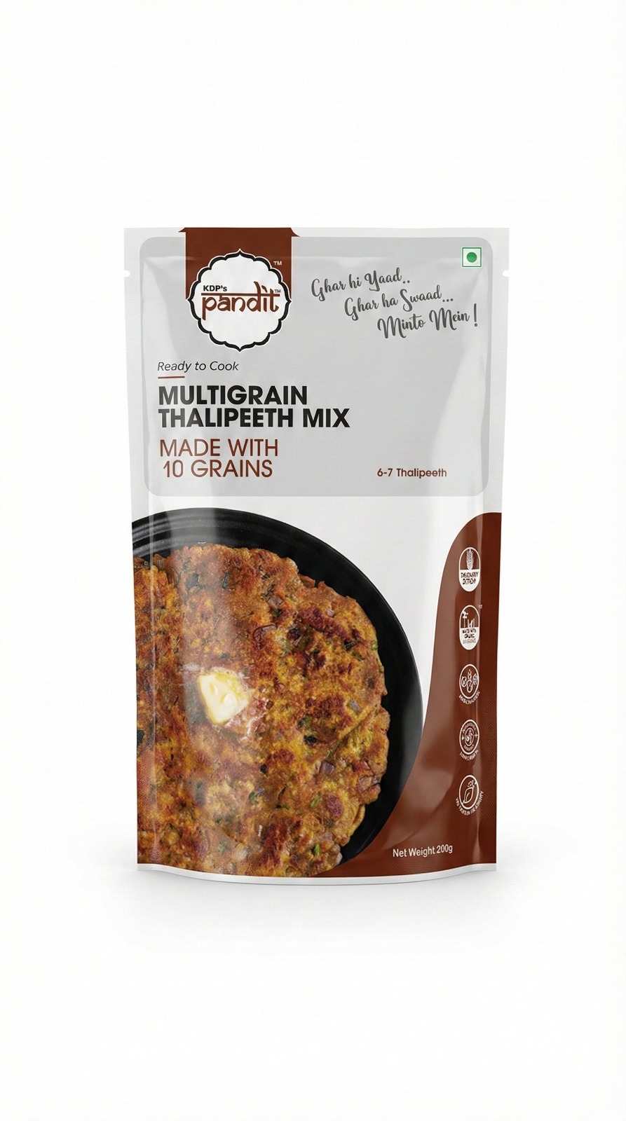 KDP'S Pandit Multigrain Thalipith Mix 200gm