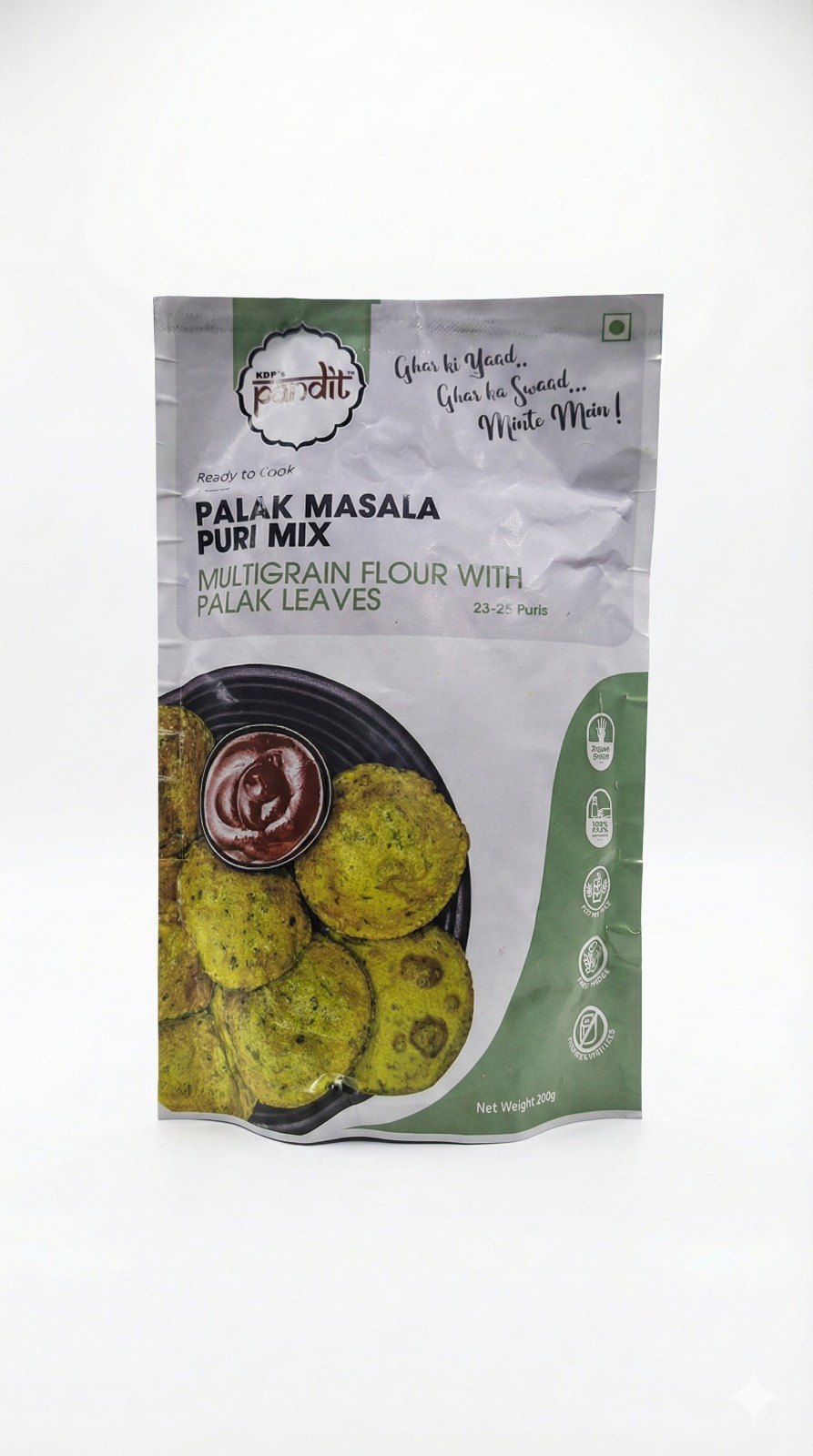 KDP'S Pandit Palak Masala Puri Mix 200gm