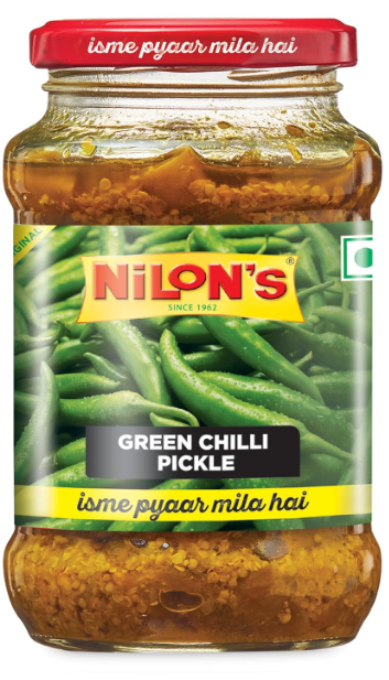 Nilon's Green Chilli Pickle 400gm