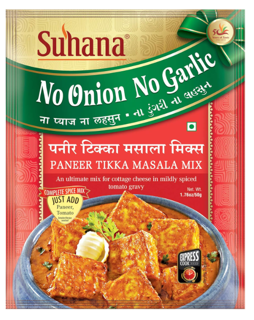 Suhana Paneer Tikka Mix No Onion No Garlic 50gm