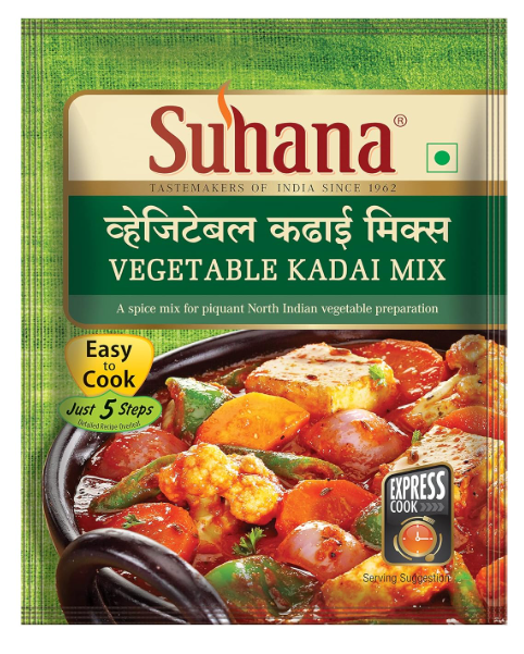 Suhana Vegetable Kadai Ready to Cook Mix 50gm