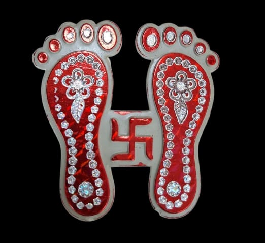 Laksmi foot large silver deisgn