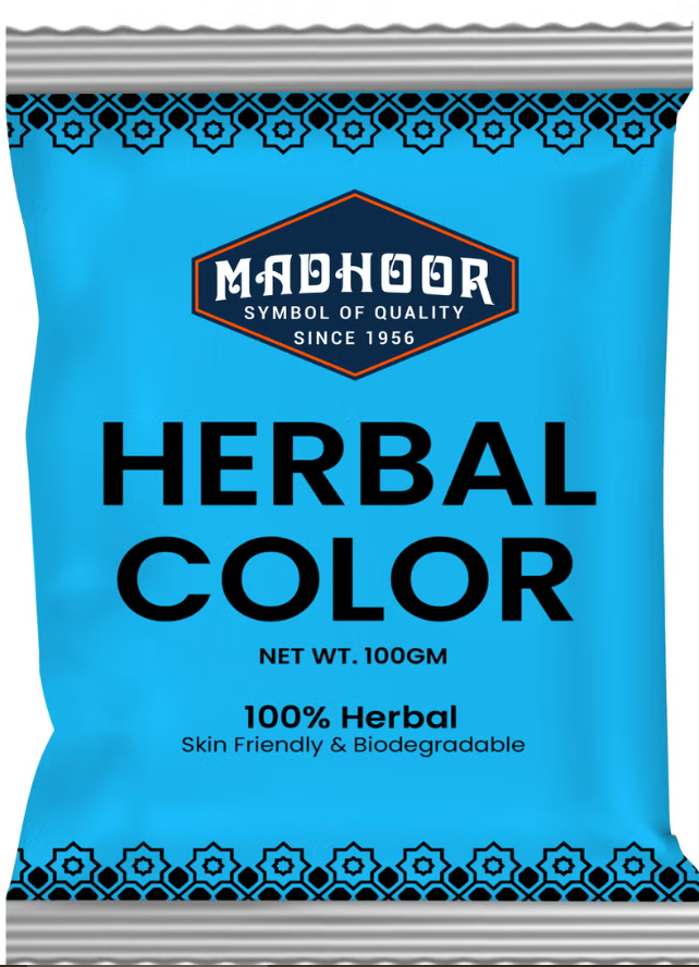 MADHOOR Herbal Color Light Blue 100gm