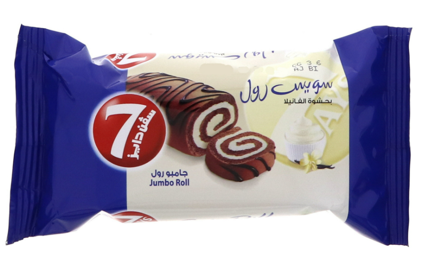 7 Days Jumbo Vanilla Roll 55gm