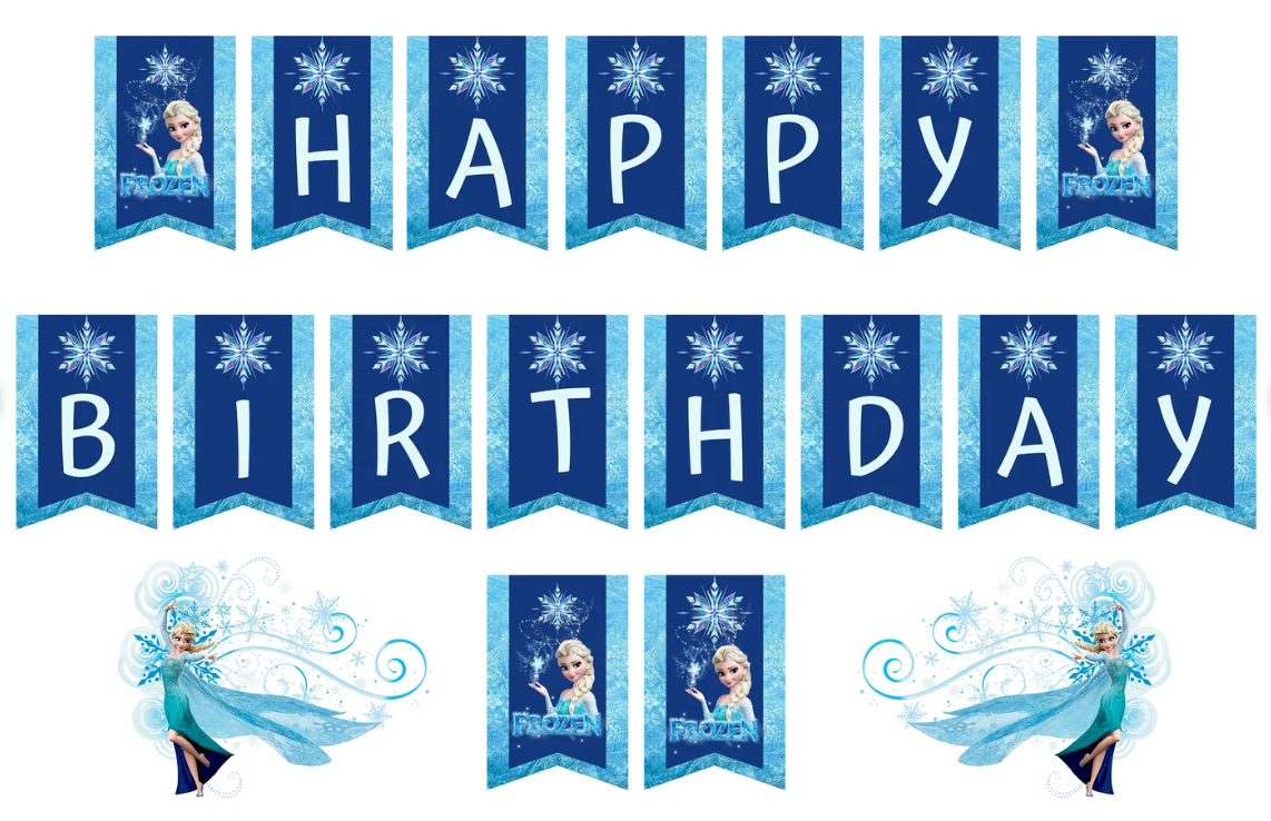 Bunting Banner Frozen B