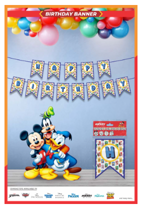 Bunting Banner Micky 10