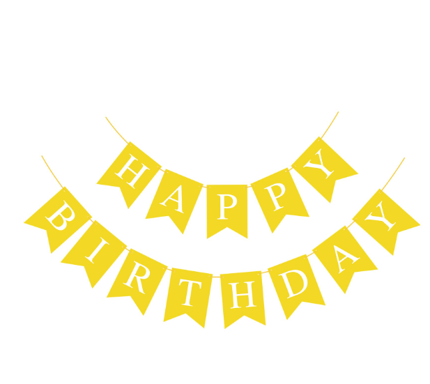Bunting Banner Yellow