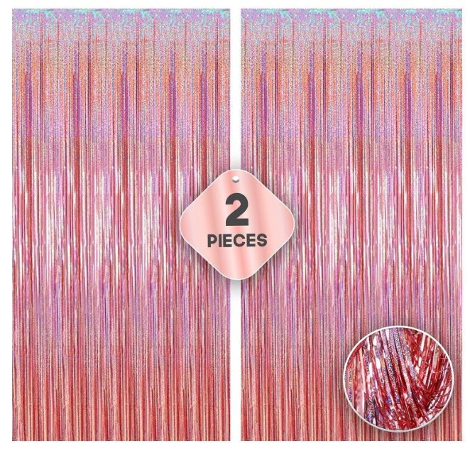 Curtains Polyester Spl Rose Gold