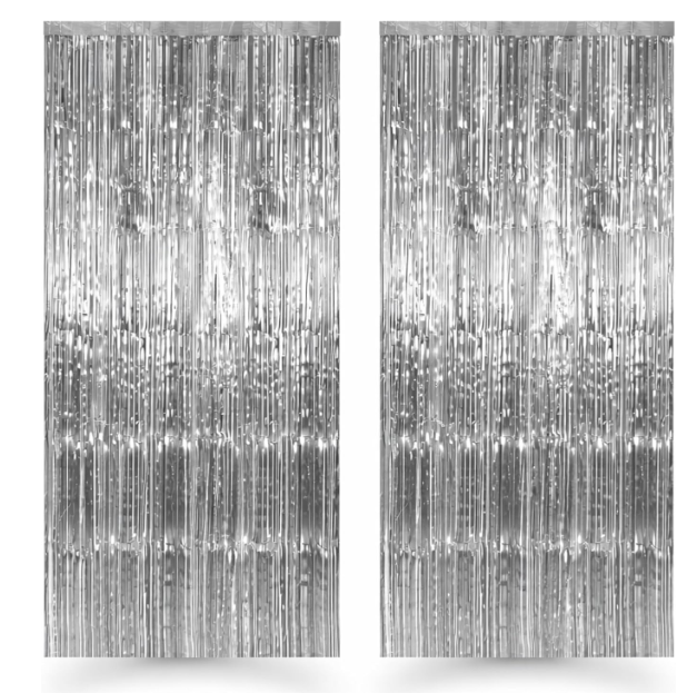 Curtains Polyester Spl Silver