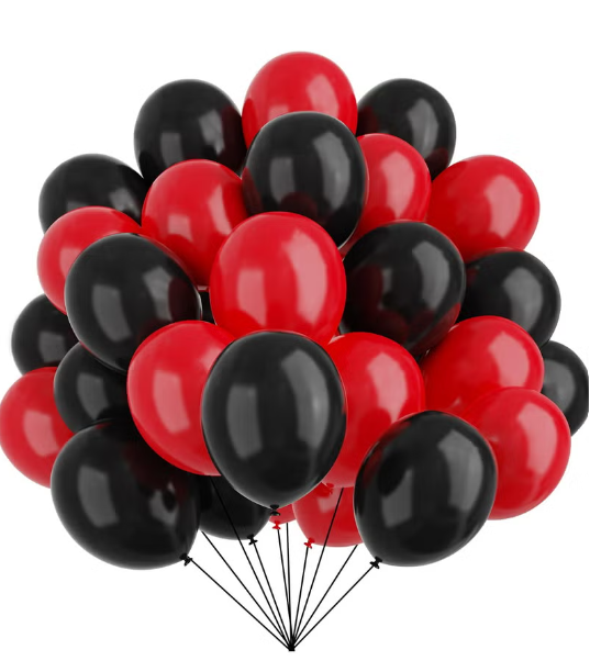 Foil Balloon HB-Black+Red