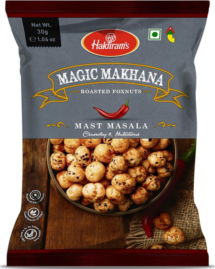 Haldirams Roasted Foxnuts Mast Masala 30 gm