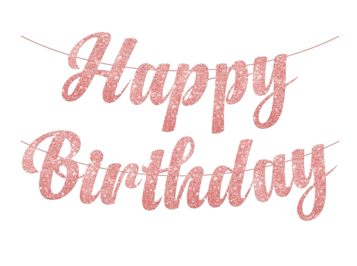 Jari Cursive Banner Rose Gold