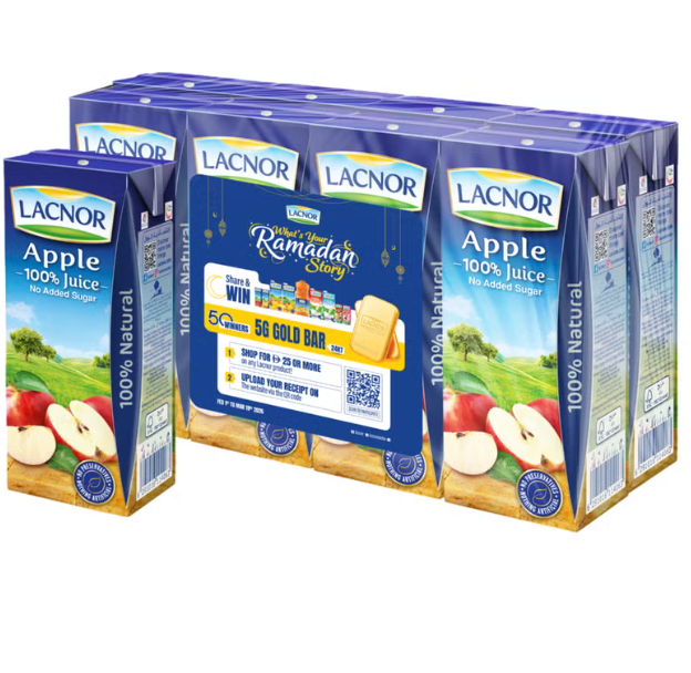 Lacnor Apple Juice 180ml PACK