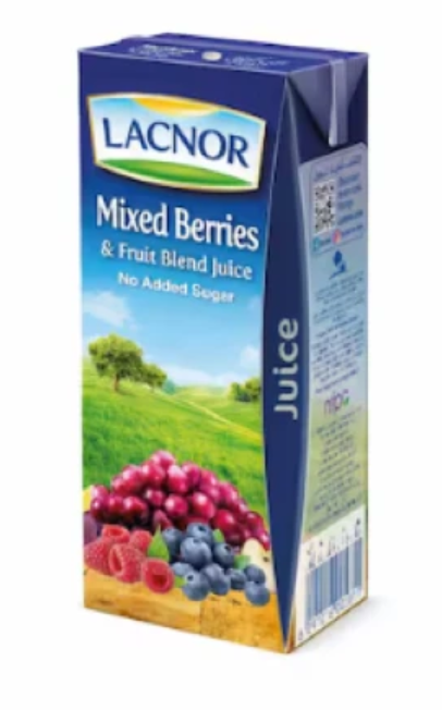 Lacnor Mixed Berries & Fruit Blend Juice 180ml