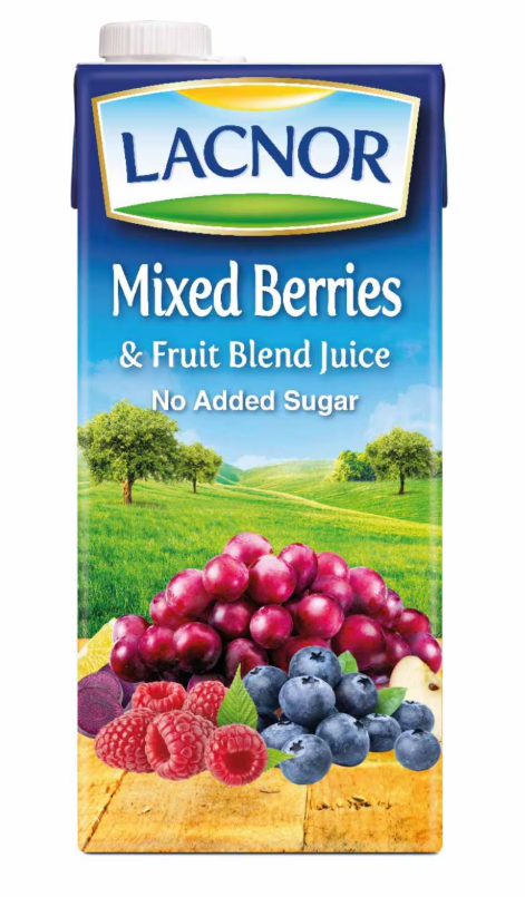 Lacnor Mixed Berries & Fruit Blend Juice 1Ltr