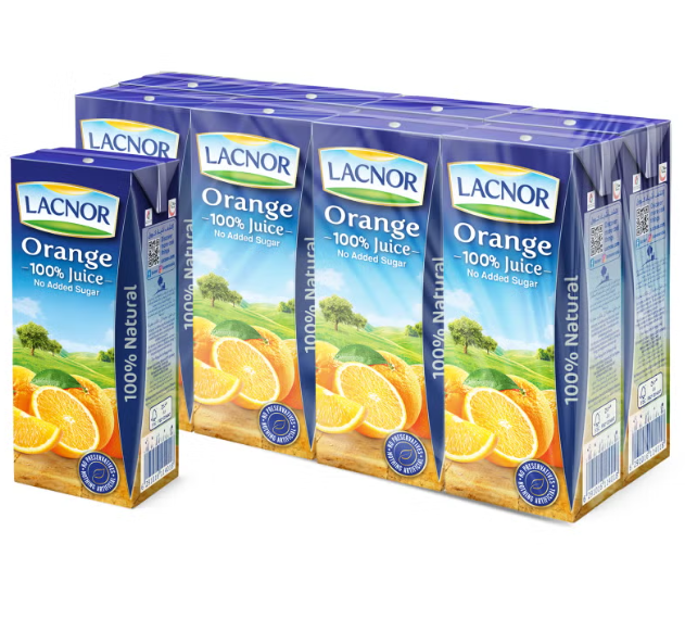 Lacnor Orange Juice 180ml PACK