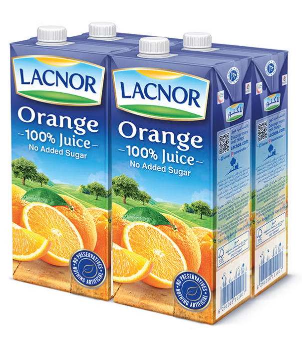 Lacnor Orange Juice 1Ltr PACK