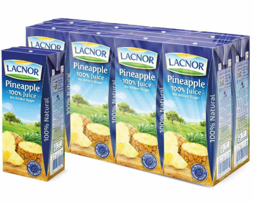 Lacnor Pineapple Juice 180ml PACK