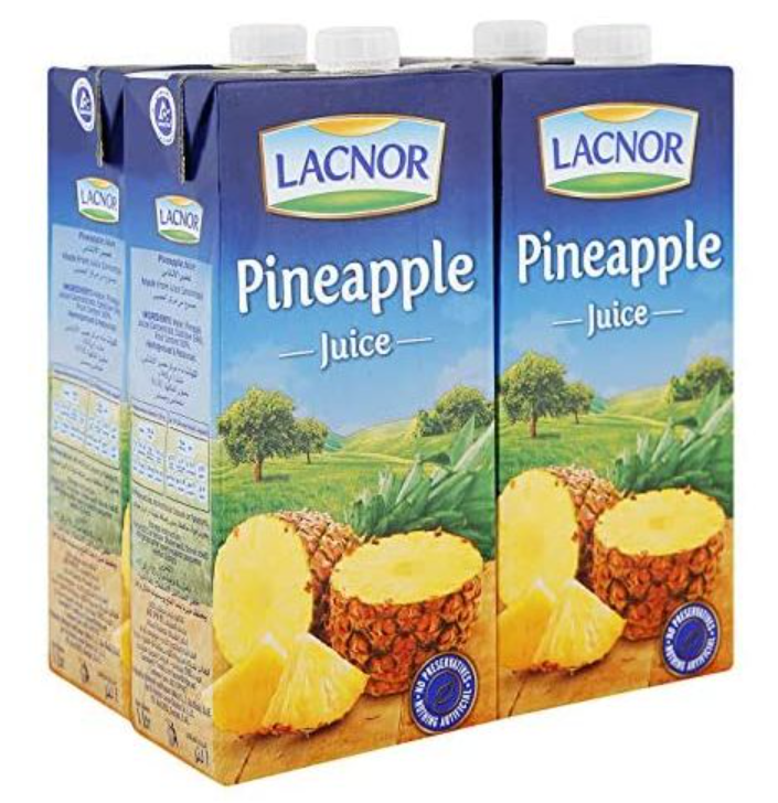 Lacnor Pineapple Juice 1Ltr PACK