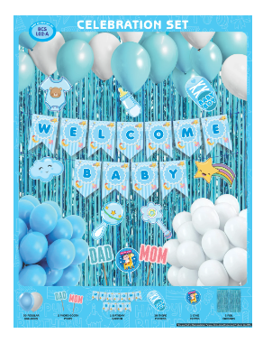 Set Welcome Baby Blue Set