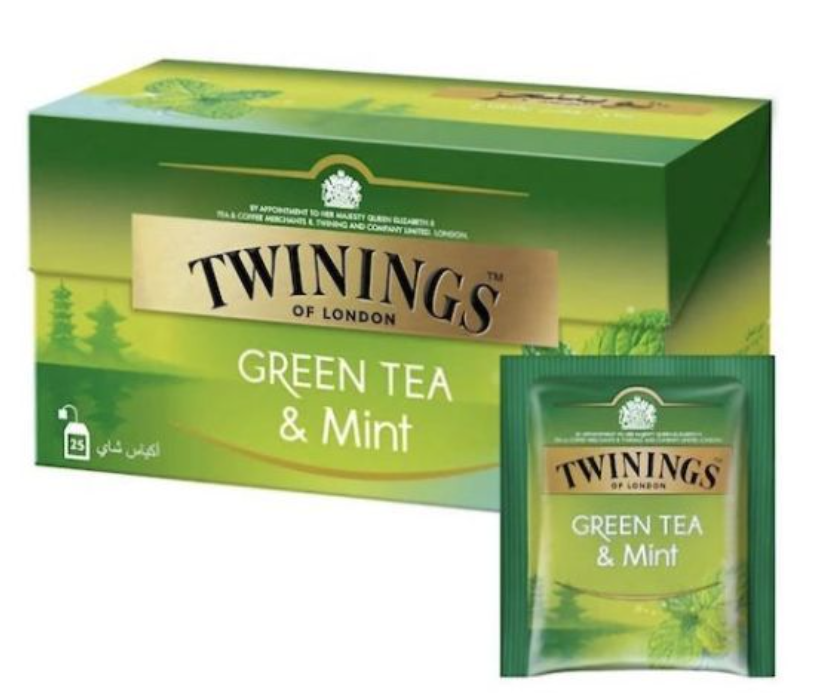 Twinings Green Tea & Mint 25x1.5gm = 37.5gm