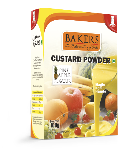Bakers Custard Powder Pineapple Flavor