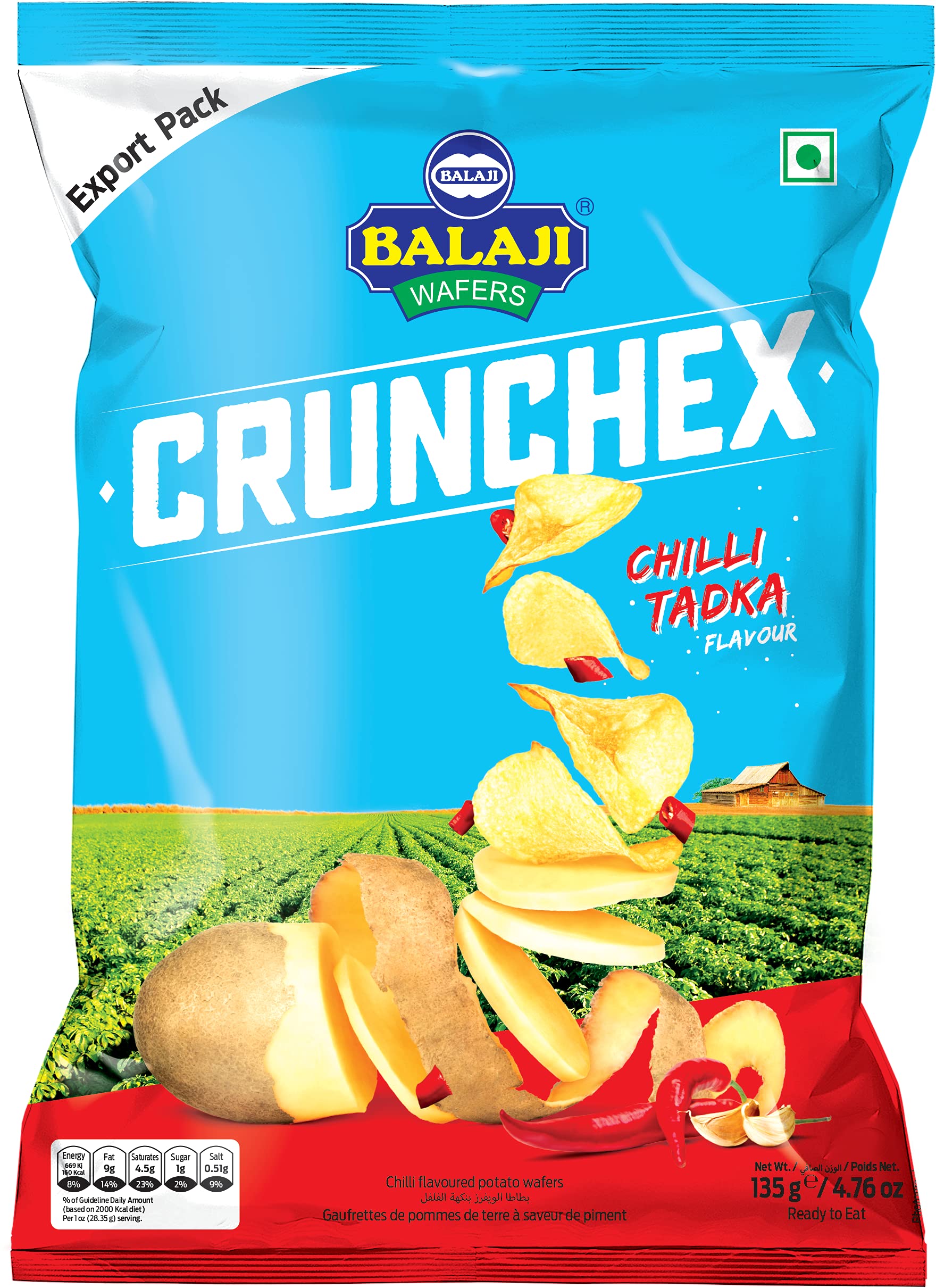 Balaji Crunchex Chilli Tadka 135gm
