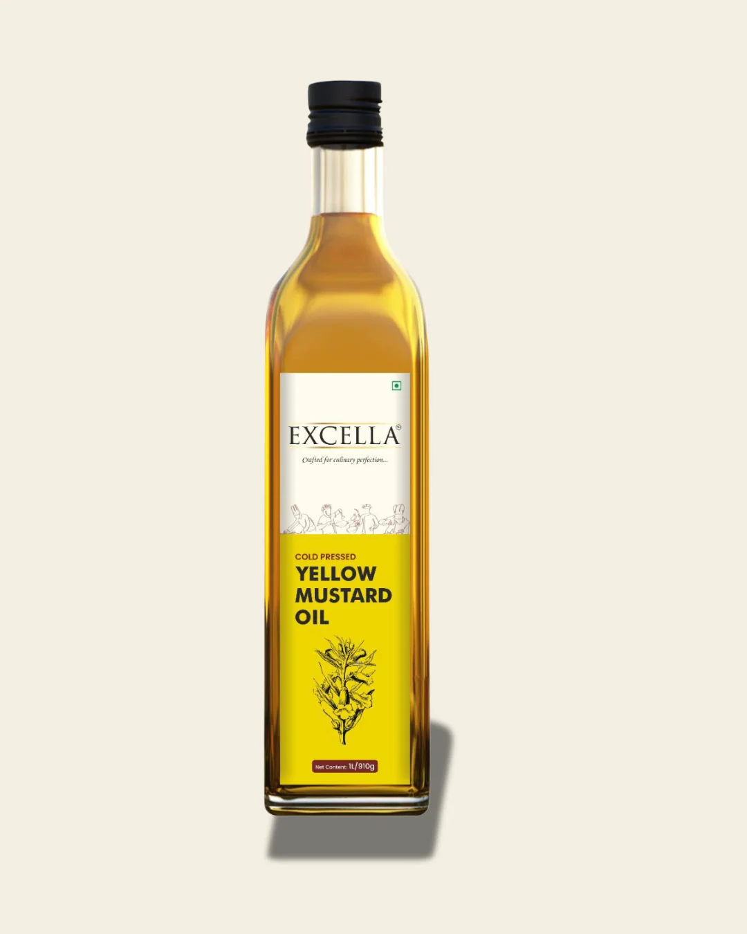 Excella Cold Pressed Yellow Mustard Oil-ltr