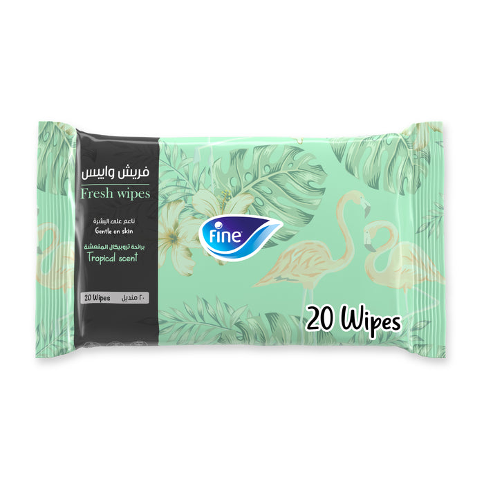 Fresh Wipes Tropical Scent 1×20 Sheets