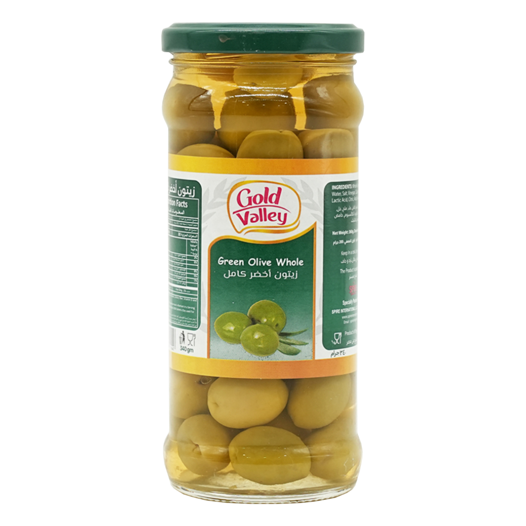 Gold Valley Whole Green Olives 340gm