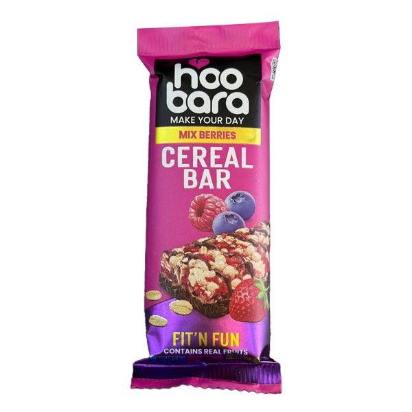 Hoobara Mix Berries Cereal Bar