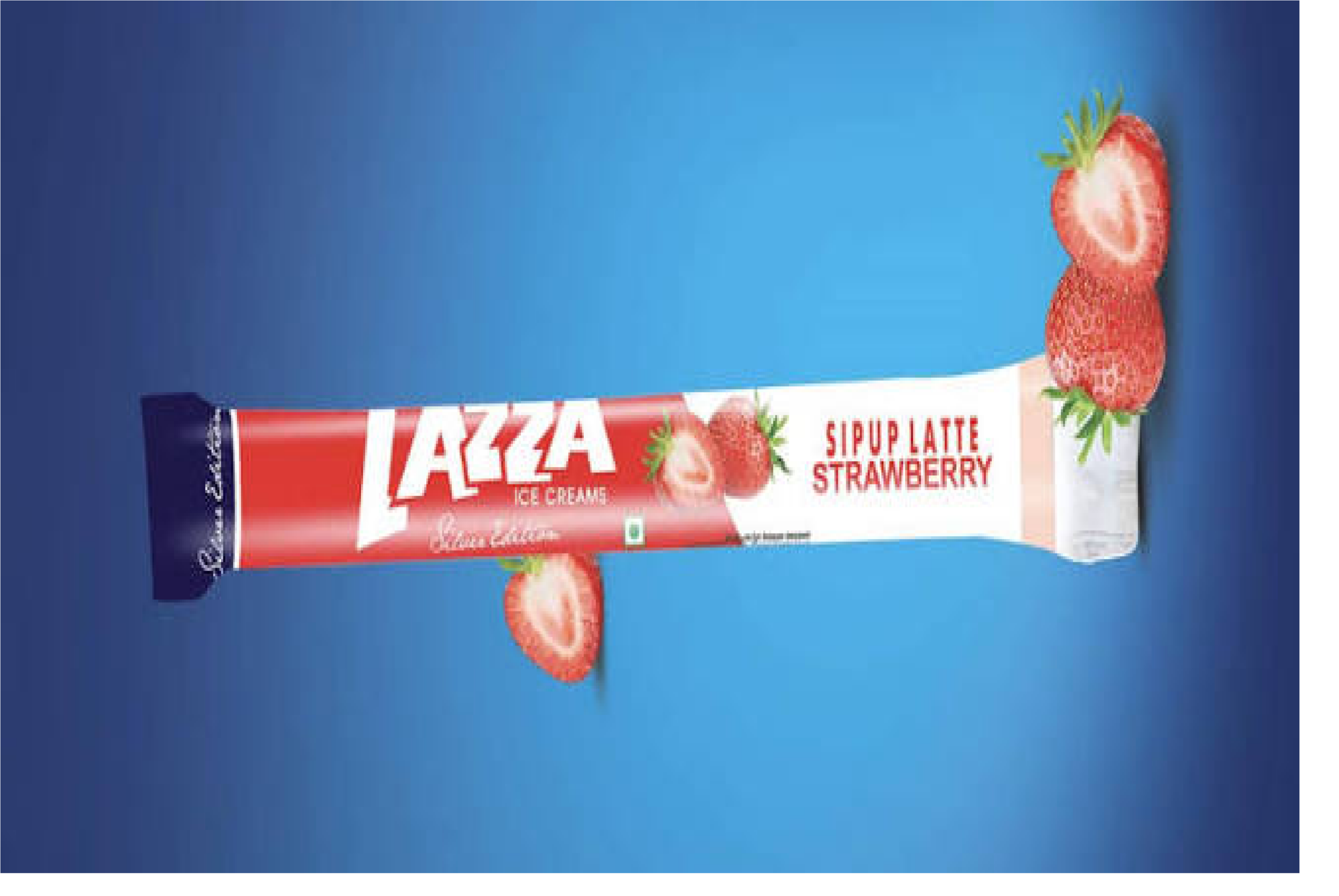 LAZZA Ice cream sipup latte strawberry 50ml