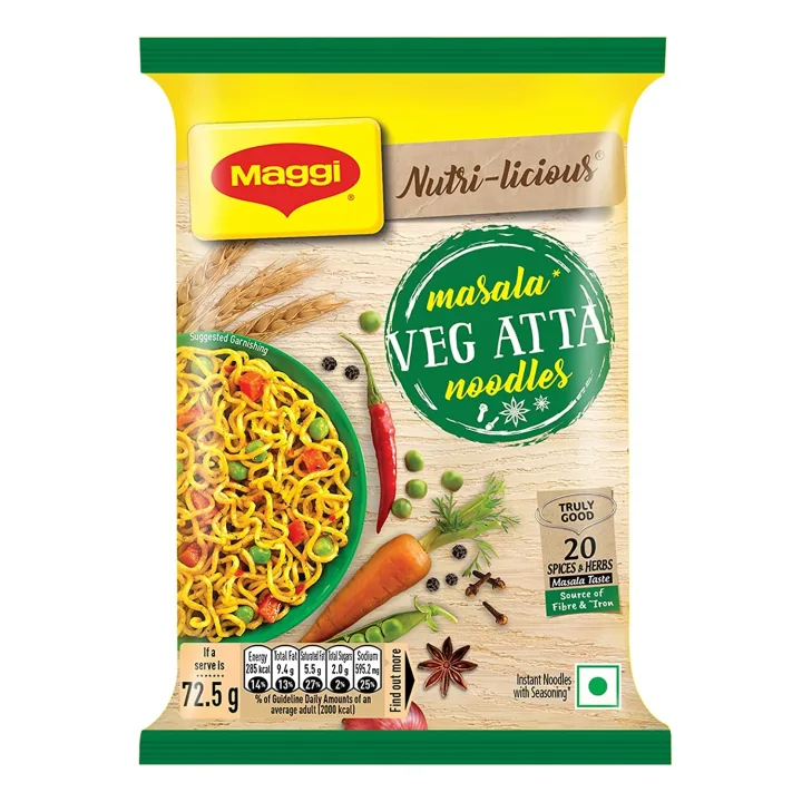 Maggi Veg Atta Noodle-72.50gm