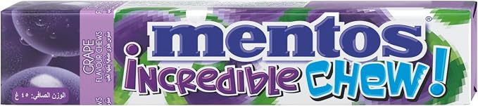 Mentos Incredible Soft Candy Chew-Grape Flavour