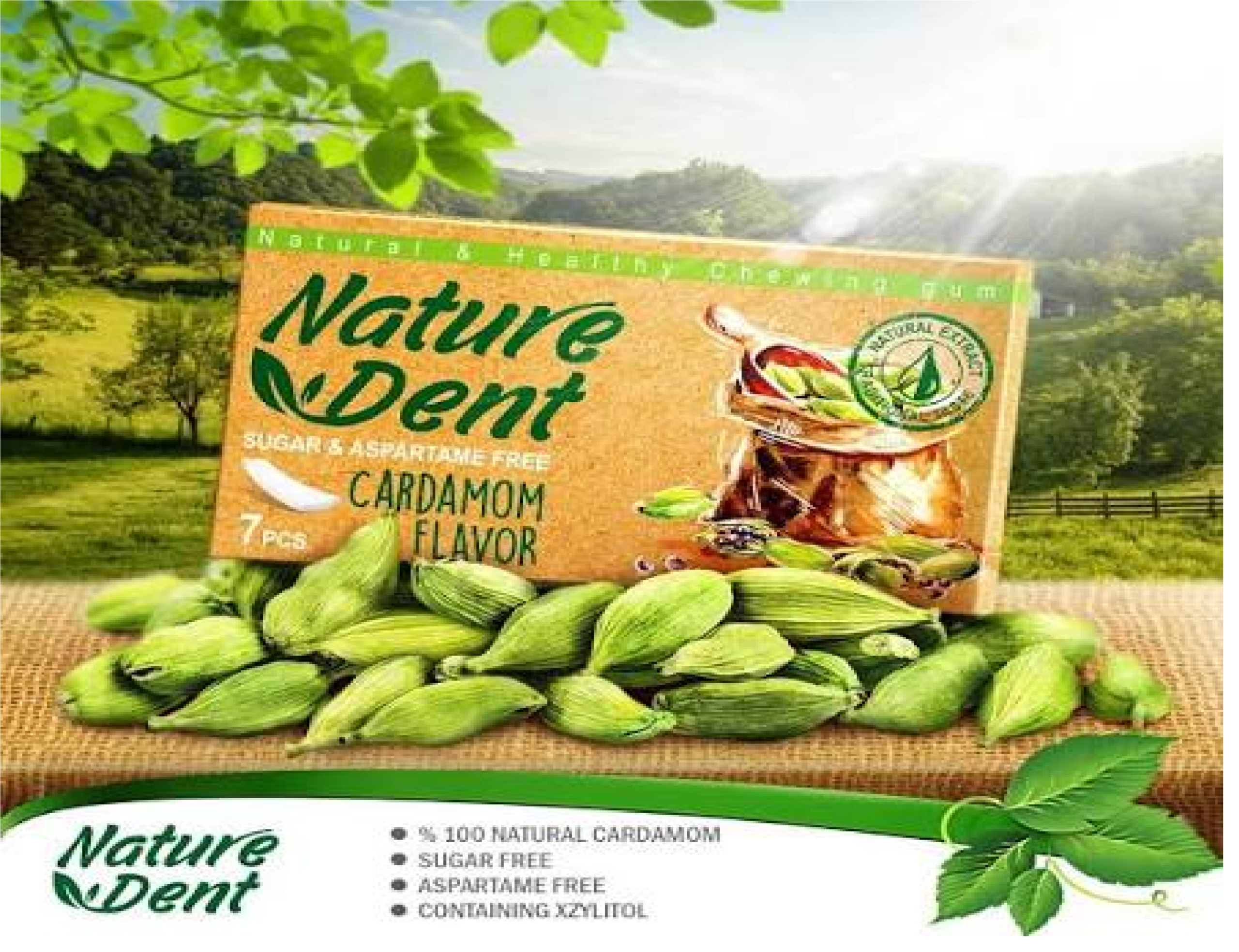 Nature Dent Cardamom Flavor 7pcs