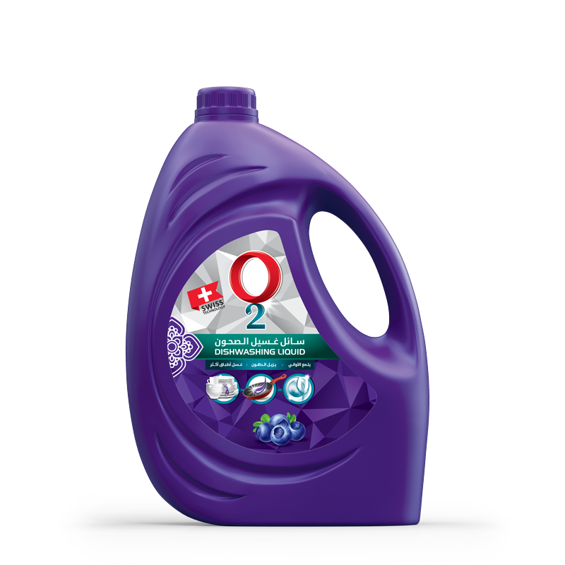 O2 Dishwashing Liquid Blueberry 3.25 Ltr