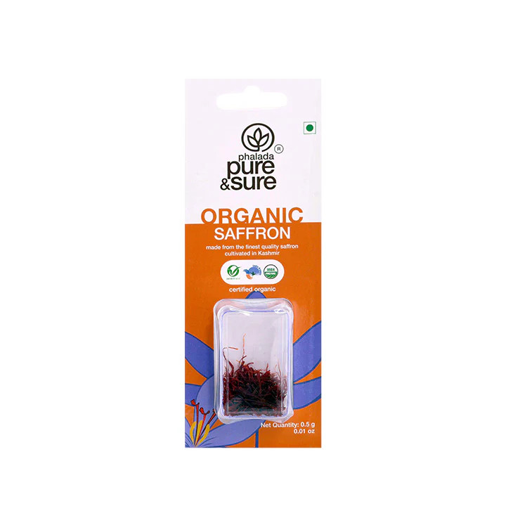 Pure and Sure Organic Saffron 0.5gm